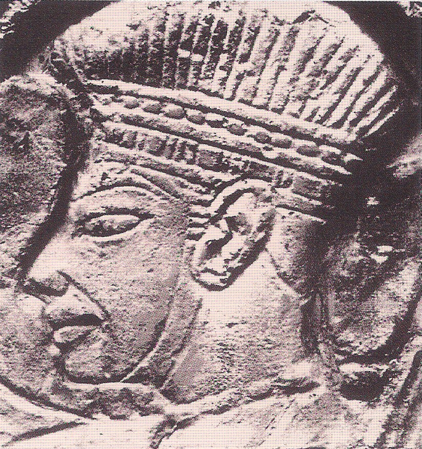 A Philistine warrior from the reliefs at Medinet Habu, Thebes..jpg